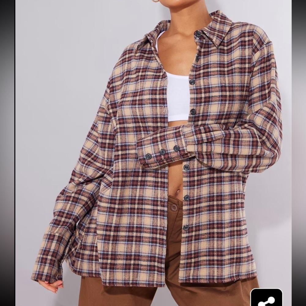 Pretty Little Thing Plaid Shirt